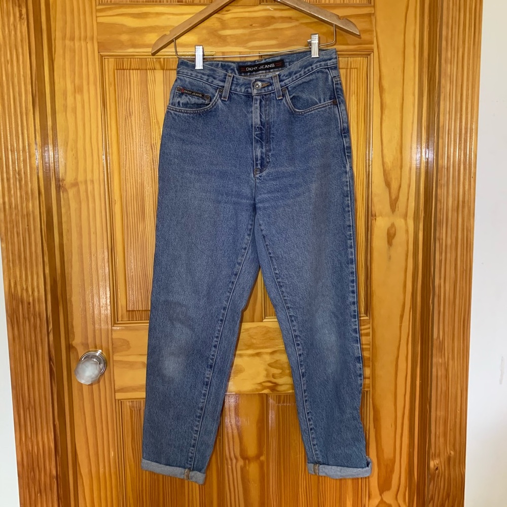 DKNY high waisted mom jeans